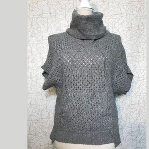 REBECCA TAYLOR Gray Lambswool Perforated